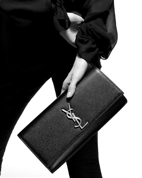 ysl kate clutch black|saint laurent kate clutch.